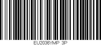 Código de barras (EAN, GTIN, SKU, ISBN): 'EU2036YMP/3P'