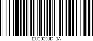 Código de barras (EAN, GTIN, SKU, ISBN): 'EU2039JD/3A'