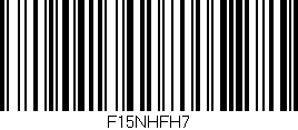 Código de barras (EAN, GTIN, SKU, ISBN): 'F15NHFH7'