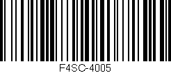 Código de barras (EAN, GTIN, SKU, ISBN): 'F4SC-4005'