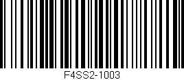 Código de barras (EAN, GTIN, SKU, ISBN): 'F4SS2-1003'