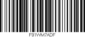 Código de barras (EAN, GTIN, SKU, ISBN): 'F91WM7ADF'