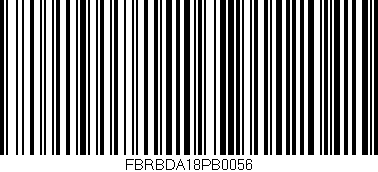 Código de barras (EAN, GTIN, SKU, ISBN): 'FBRBDA18PB0056'