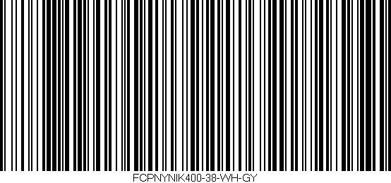 Código de barras (EAN, GTIN, SKU, ISBN): 'FCPNYNIK400-38-WH-GY'