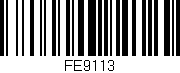 Código de barras (EAN, GTIN, SKU, ISBN): 'FE9113'