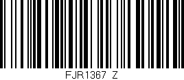 Código de barras (EAN, GTIN, SKU, ISBN): 'FJR1367/Z'