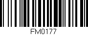 Código de barras (EAN, GTIN, SKU, ISBN): 'FM0177'