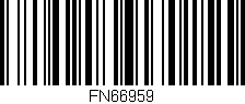 Código de barras (EAN, GTIN, SKU, ISBN): 'FN66959'