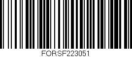 Código de barras (EAN, GTIN, SKU, ISBN): 'FORSF223051'