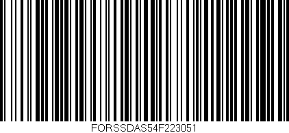 Código de barras (EAN, GTIN, SKU, ISBN): 'FORSSDAS54F223051'