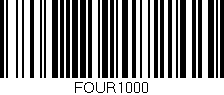 Código de barras (EAN, GTIN, SKU, ISBN): 'FOUR1000'