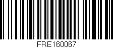 Código de barras (EAN, GTIN, SKU, ISBN): 'FRE160067'