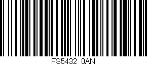 Código de barras (EAN, GTIN, SKU, ISBN): 'FS5432/0AN'