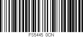 Código de barras (EAN, GTIN, SKU, ISBN): 'FS5445/0CN'