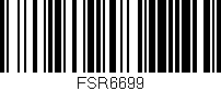 Código de barras (EAN, GTIN, SKU, ISBN): 'FSR6699'