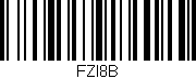 Código de barras (EAN, GTIN, SKU, ISBN): 'FZI8B'