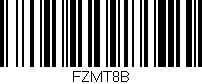 Código de barras (EAN, GTIN, SKU, ISBN): 'FZMT8B'
