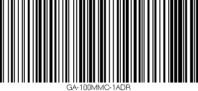 Código de barras (EAN, GTIN, SKU, ISBN): 'GA-100MMC-1ADR'