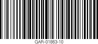 Código de barras (EAN, GTIN, SKU, ISBN): 'GAR-01863-10'