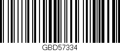 Código de barras (EAN, GTIN, SKU, ISBN): 'GBD57334'