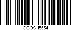 Código de barras (EAN, GTIN, SKU, ISBN): 'GCOSH5654'