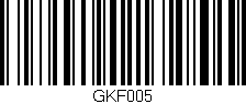 Código de barras (EAN, GTIN, SKU, ISBN): 'GKF005'