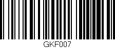 Código de barras (EAN, GTIN, SKU, ISBN): 'GKF007'