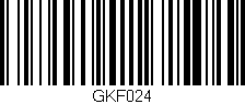 Código de barras (EAN, GTIN, SKU, ISBN): 'GKF024'