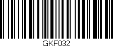 Código de barras (EAN, GTIN, SKU, ISBN): 'GKF032'