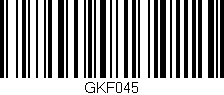 Código de barras (EAN, GTIN, SKU, ISBN): 'GKF045'