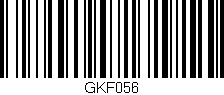 Código de barras (EAN, GTIN, SKU, ISBN): 'GKF056'