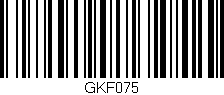 Código de barras (EAN, GTIN, SKU, ISBN): 'GKF075'