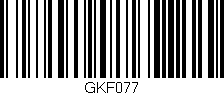 Código de barras (EAN, GTIN, SKU, ISBN): 'GKF077'