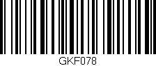 Código de barras (EAN, GTIN, SKU, ISBN): 'GKF078'