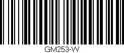 Código de barras (EAN, GTIN, SKU, ISBN): 'GM253-W'