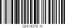 Código de barras (EAN, GTIN, SKU, ISBN): 'GNY4379/N'