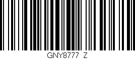 Código de barras (EAN, GTIN, SKU, ISBN): 'GNY8777/Z'