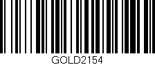 Código de barras (EAN, GTIN, SKU, ISBN): 'GOLD2154'