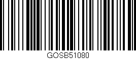 Código de barras (EAN, GTIN, SKU, ISBN): 'GOSB51080'