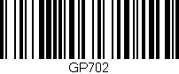 Código de barras (EAN, GTIN, SKU, ISBN): 'GP702'