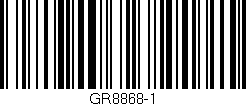 Código de barras (EAN, GTIN, SKU, ISBN): 'GR8868-1'