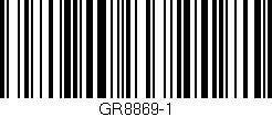 Código de barras (EAN, GTIN, SKU, ISBN): 'GR8869-1'
