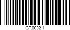 Código de barras (EAN, GTIN, SKU, ISBN): 'GR8892-1'