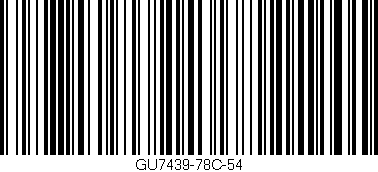 Código de barras (EAN, GTIN, SKU, ISBN): 'GU7439-78C-54'