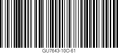 Código de barras (EAN, GTIN, SKU, ISBN): 'GU7643-10C-61'