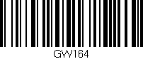 Código de barras (EAN, GTIN, SKU, ISBN): 'GW164'