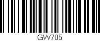Código de barras (EAN, GTIN, SKU, ISBN): 'GW705'