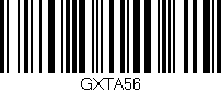 Código de barras (EAN, GTIN, SKU, ISBN): 'GXTA56'