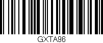 Código de barras (EAN, GTIN, SKU, ISBN): 'GXTA96'