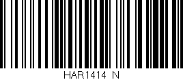 Código de barras (EAN, GTIN, SKU, ISBN): 'HAR1414/N'